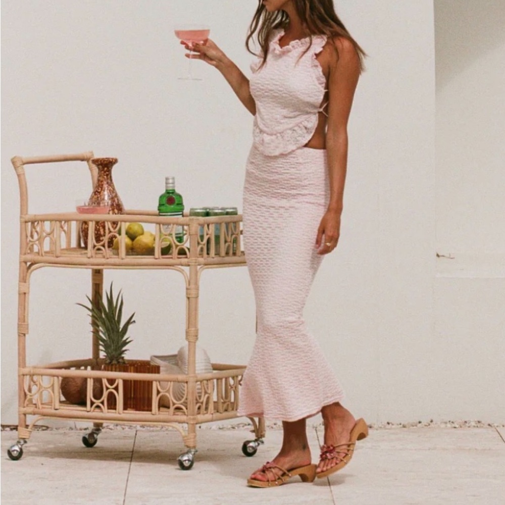 SABO pink ruffle dress